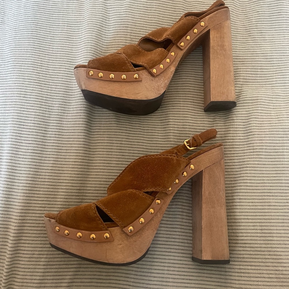 Miu Miu Suede Platforms - Picture 7 of 8